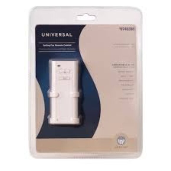 Harbor Breeze 3.94" 1 Speed White Indoor Universal Ceiling Fan Remote 0745358 - Picture 5 of 5